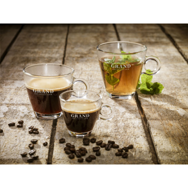 Logo trade promotional giveaway photo of: Lugano Coffee Glass 230 ml