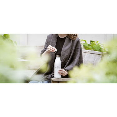 Logo trade advertising product photo of: Topflask Premium RCS Recycled Steel drinking bottle