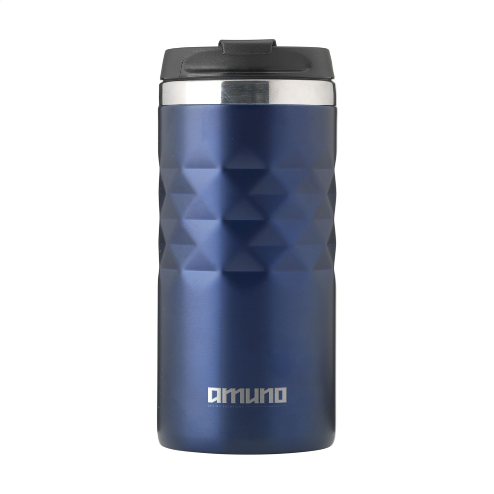 Logotrade promotional merchandise photo of: Geometric Mug RCS Recycled Steel 280 ml thermo cup