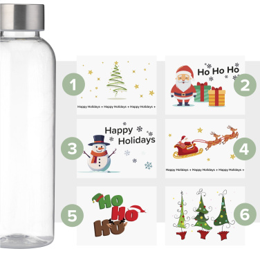 Logotrade corporate gift image of: Senga GRS RPET Bottle 500 ml X-Mas