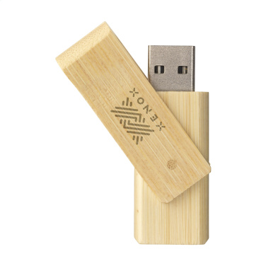 Logo trade promotional gifts image of: USB Waya Bamboo 16 GB