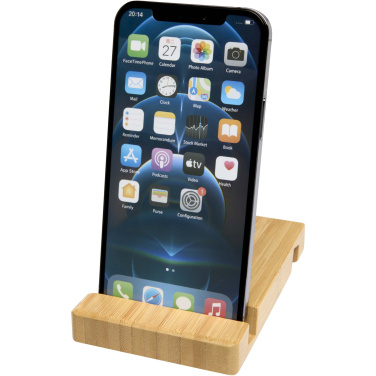 Logo trade corporate gifts picture of: Bubup bamboo 2-angled tablet and phone stand