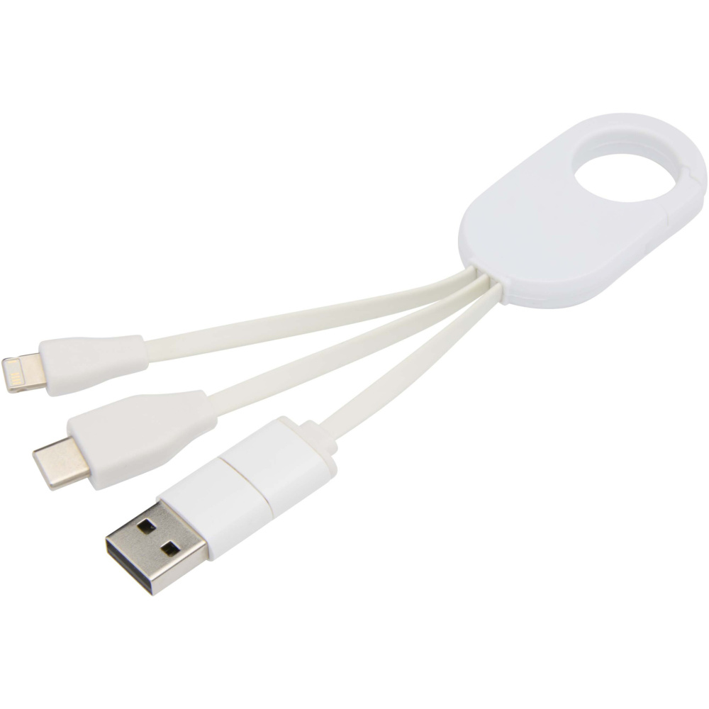 Logotrade promotional gifts photo of: Troop 4-in-1 recycled plastic charging cable