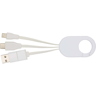 Logotrade promotional item image of: Troop 4-in-1 recycled plastic charging cable