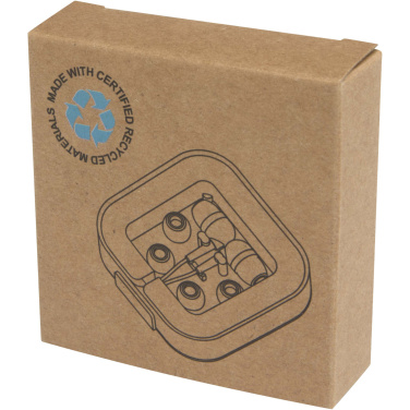 Logo trade promotional product photo of: Baekdu wired Type-C headset with recycled plastic storage box