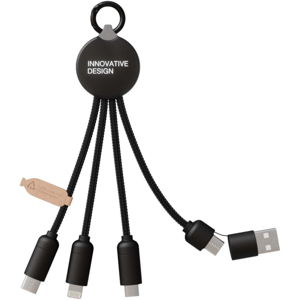 Logo trade advertising products image of: SCX.design C14 15W 5-in-1 charging cable