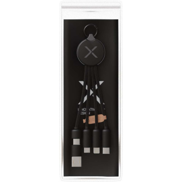 Logo trade promotional products image of: SCX.design C14 15W 5-in-1 charging cable