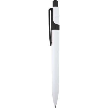 Logo trade promotional giveaway photo of: Unica recycled plastic ballpoint pen (black ink)