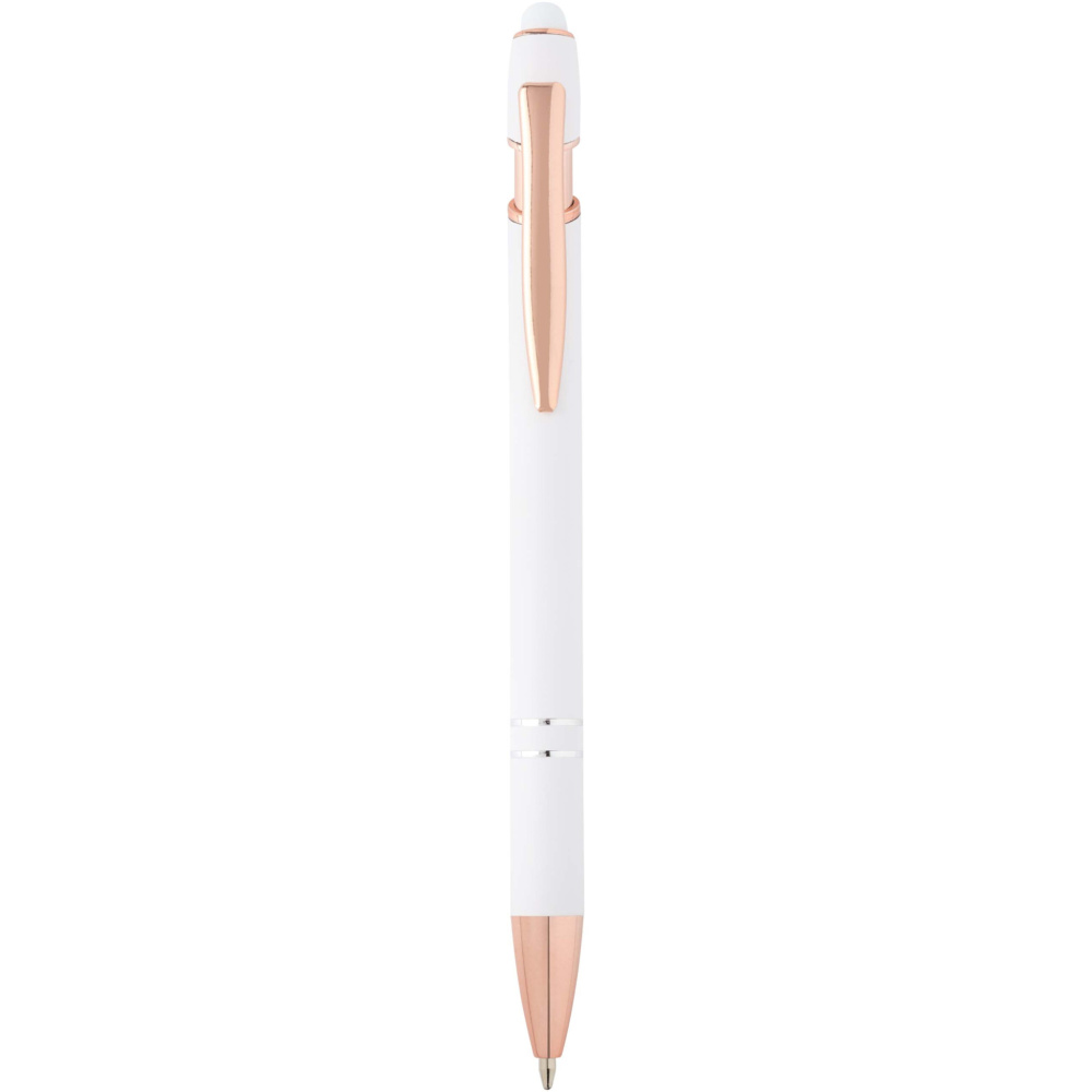 Logo trade corporate gifts image of: Nanna ballpoint pen with rose gold finish (blue ink)