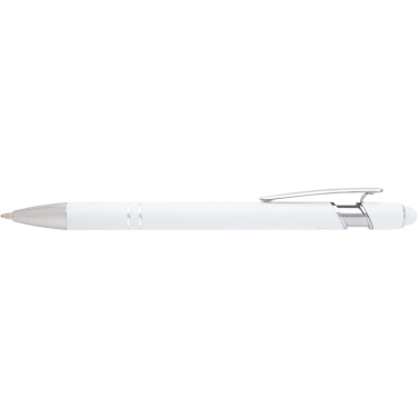 Logo trade promotional gifts image of: Kish ballpoint pen with silver finish (blue ink)