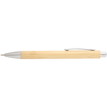 Logotrade business gift image of: Oblys bamboo ballpoint pen and mechanical pencil set (black ink)