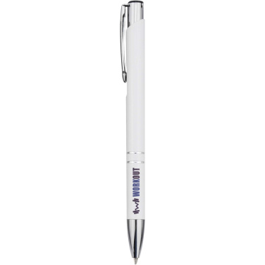 Logo trade corporate gifts picture of: Moneta recycled aluminium ballpoint pen (blue ink)