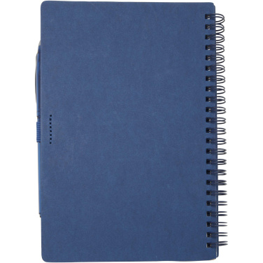 Logo trade promotional gift photo of: Slate reusable soft cover notebook and pen set (black ink)