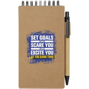 Logo trade promotional merchandise picture of: Flipper sticky notepad with ballpoint pen (black ink)