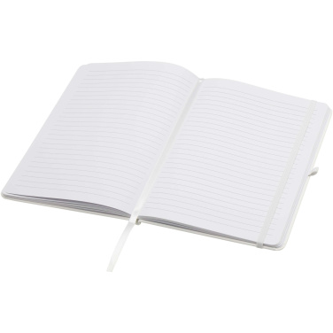 Logo trade business gift photo of: Teak A5 recycled hard cover notebook with lined pages