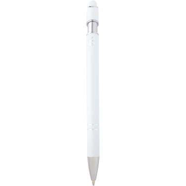 Logo trade promotional giveaways picture of: Kish ballpoint pen with silver finish (black ink)