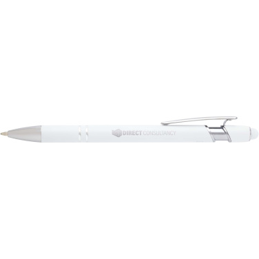 Logo trade corporate gifts image of: Kish ballpoint pen with silver finish (black ink)