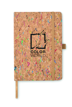 Logo trade corporate gift photo of: A5 cork coloured notebook