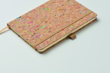 Logo trade promotional giveaway photo of: A5 cork coloured notebook
