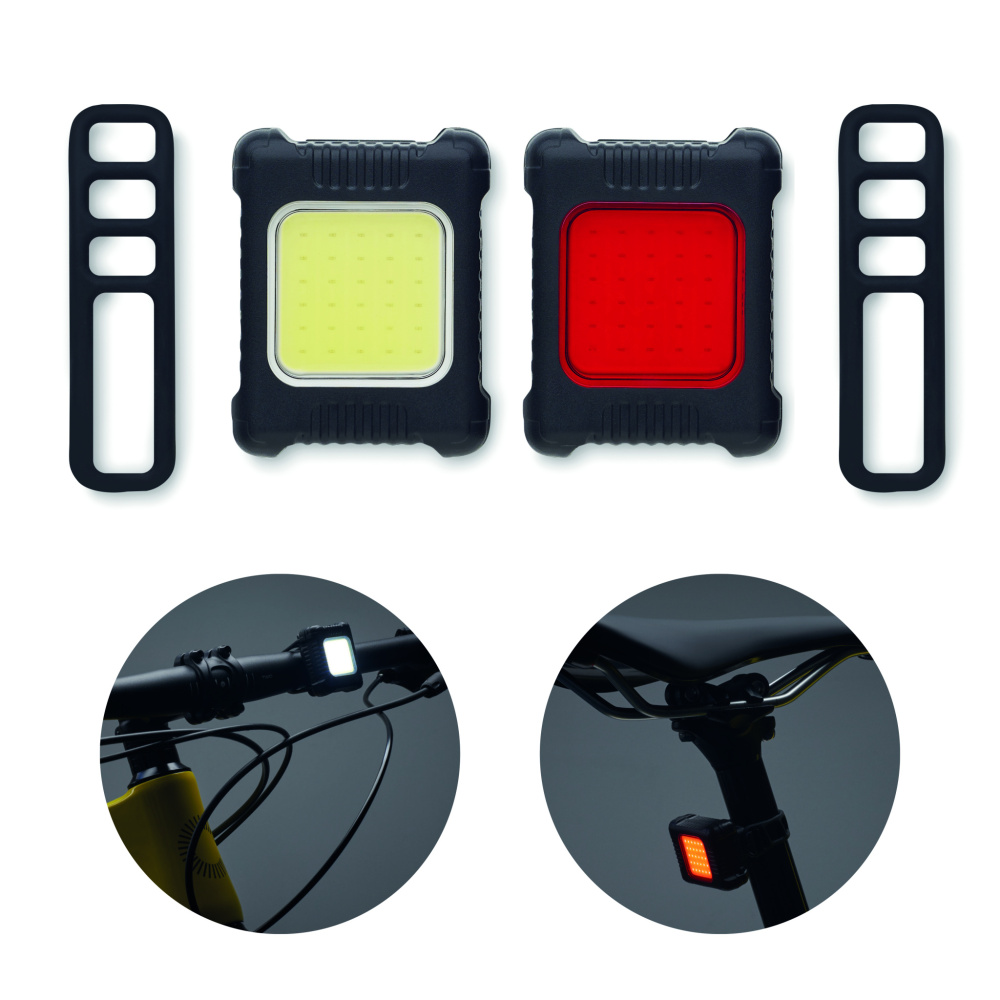 Logotrade promotional giveaways photo of: Rechargeable bike light set