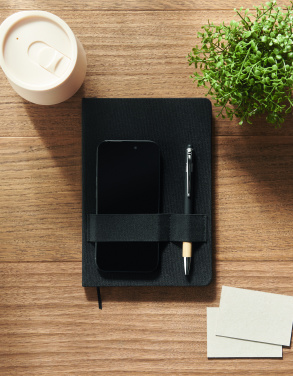 Logo trade promotional item photo of: A5 RPET notebook with pen