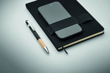 Logo trade promotional products picture of: A5 RPET notebook with pen