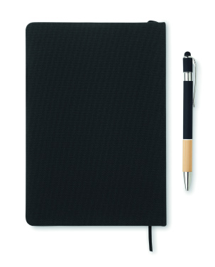Logotrade promotional gift image of: A5 RPET notebook with pen