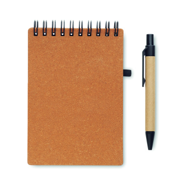 Logotrade promotional merchandise image of: Recycled notebook with ball pen