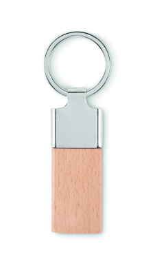 Logotrade promotional giveaway image of: Key ring with rubber wood