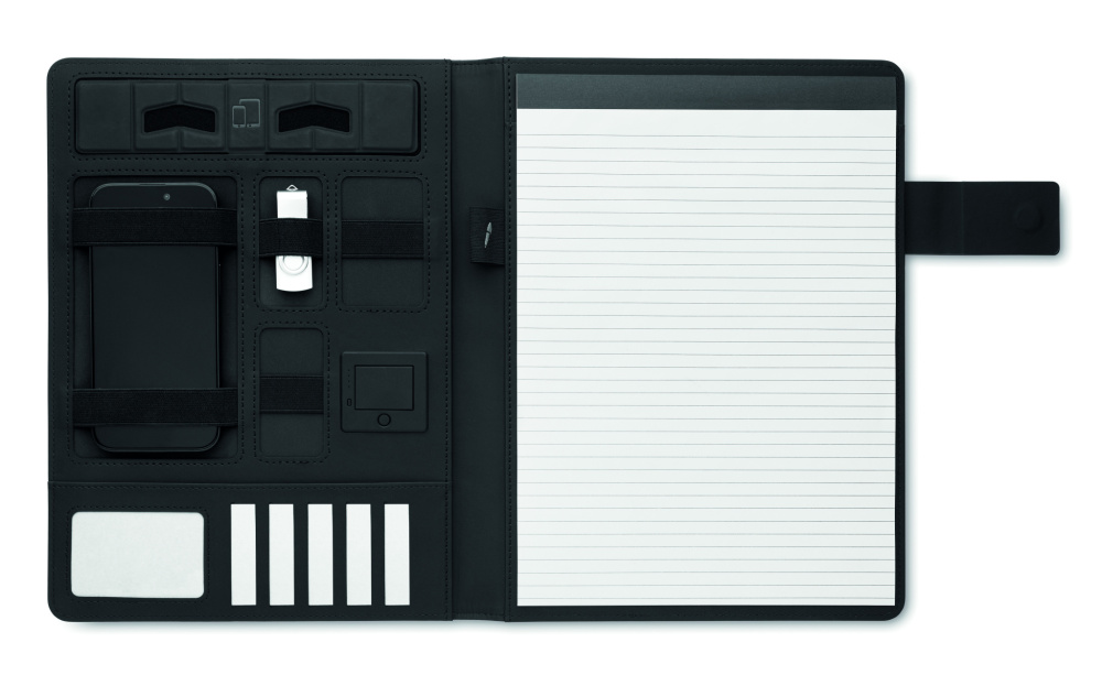 Logotrade promotional product image of: A4 folder and wireless charger