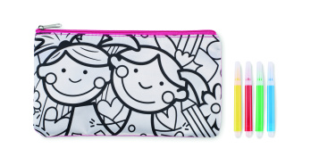 Logo trade promotional merchandise photo of: Pencil case with markers