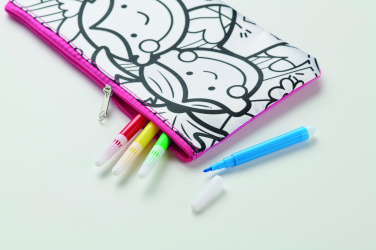 Logo trade promotional merchandise image of: Pencil case with markers