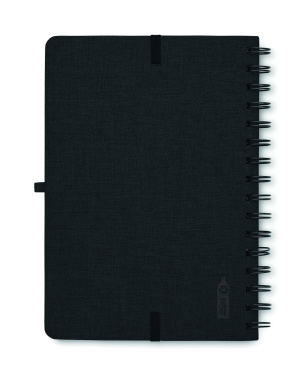 Logo trade promotional products picture of: A5 notebook with phone holder