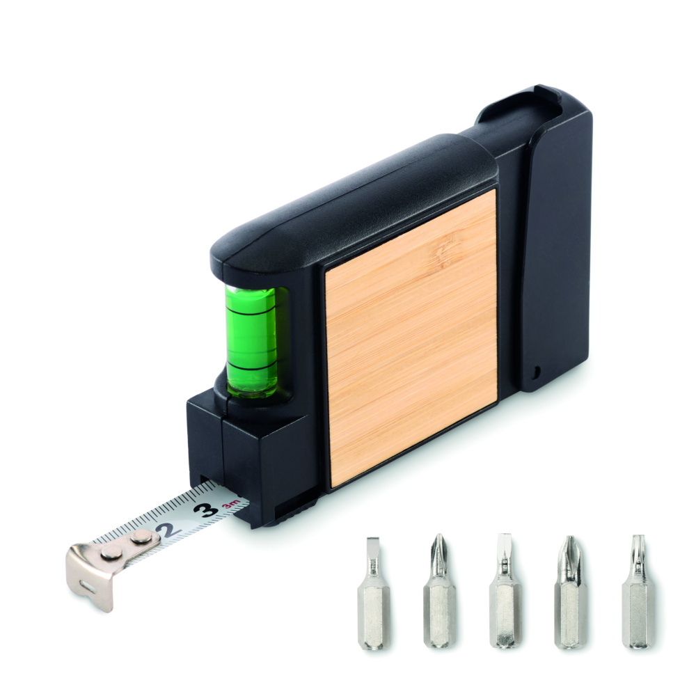 Logo trade corporate gift photo of: Multifunctional measuring tape