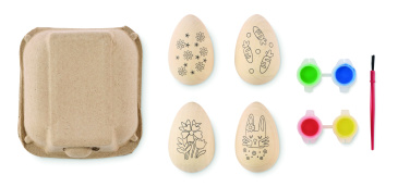 Logotrade corporate gift image of: Wooden eggs painting set