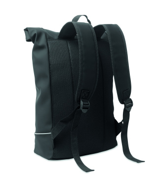 Logotrade promotional item picture of: Laptop 15" roll top PU backpack