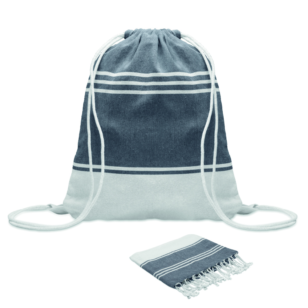 Logotrade promotional item image of: Hammam towel drawstring set