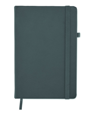 Logo trade promotional giveaways picture of: Recycled Leather A5 notebook