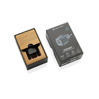 Logotrade promotional giveaway picture of: Urban Vitamin Monterey RCS recycled plastic 20W GAN charger