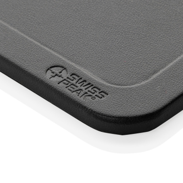 Logotrade corporate gift image of: Swiss Peak 3 in 1 RCS recycled PU wireless charger desk tray