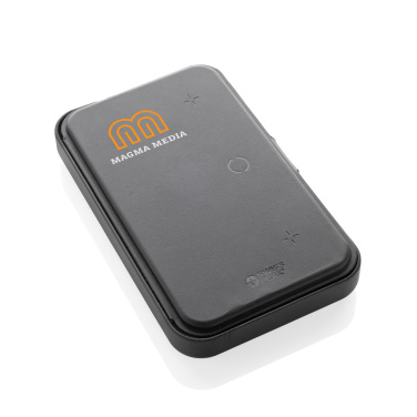 Logo trade promotional merchandise image of: Swiss Peak RCS recycled travel case with 3 in 1 charger