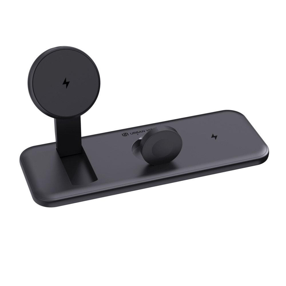 Logo trade promotional gift photo of: Urban Vitamin Torrance 3 in 1 magnetic 15W charger