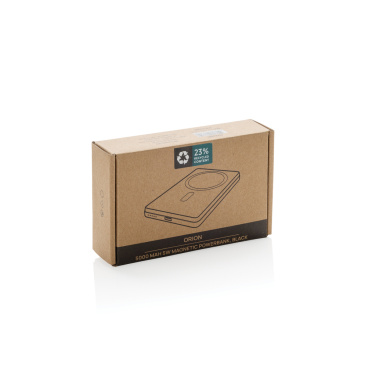 Logotrade corporate gift image of: Orion RCS recycled aluminum 5000 mah 5W magnetic powerbank