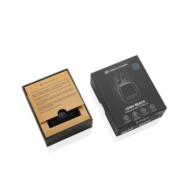 Logo trade promotional product photo of: Urban Vitamin Long Beach ENC rplastic wireless earbuds