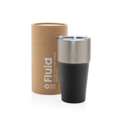 Logo trade advertising products picture of: Fluid RCS certified recycled steel tumbler 500ml