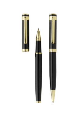 Logotrade corporate gift image of: Swiss Peak Luca RCS recycled brass deluxe pen set