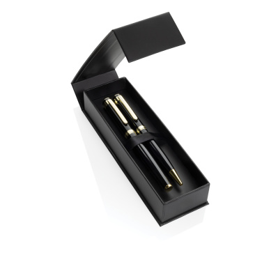 Logotrade promotional giveaway image of: Swiss Peak Luca RCS recycled brass deluxe pen set