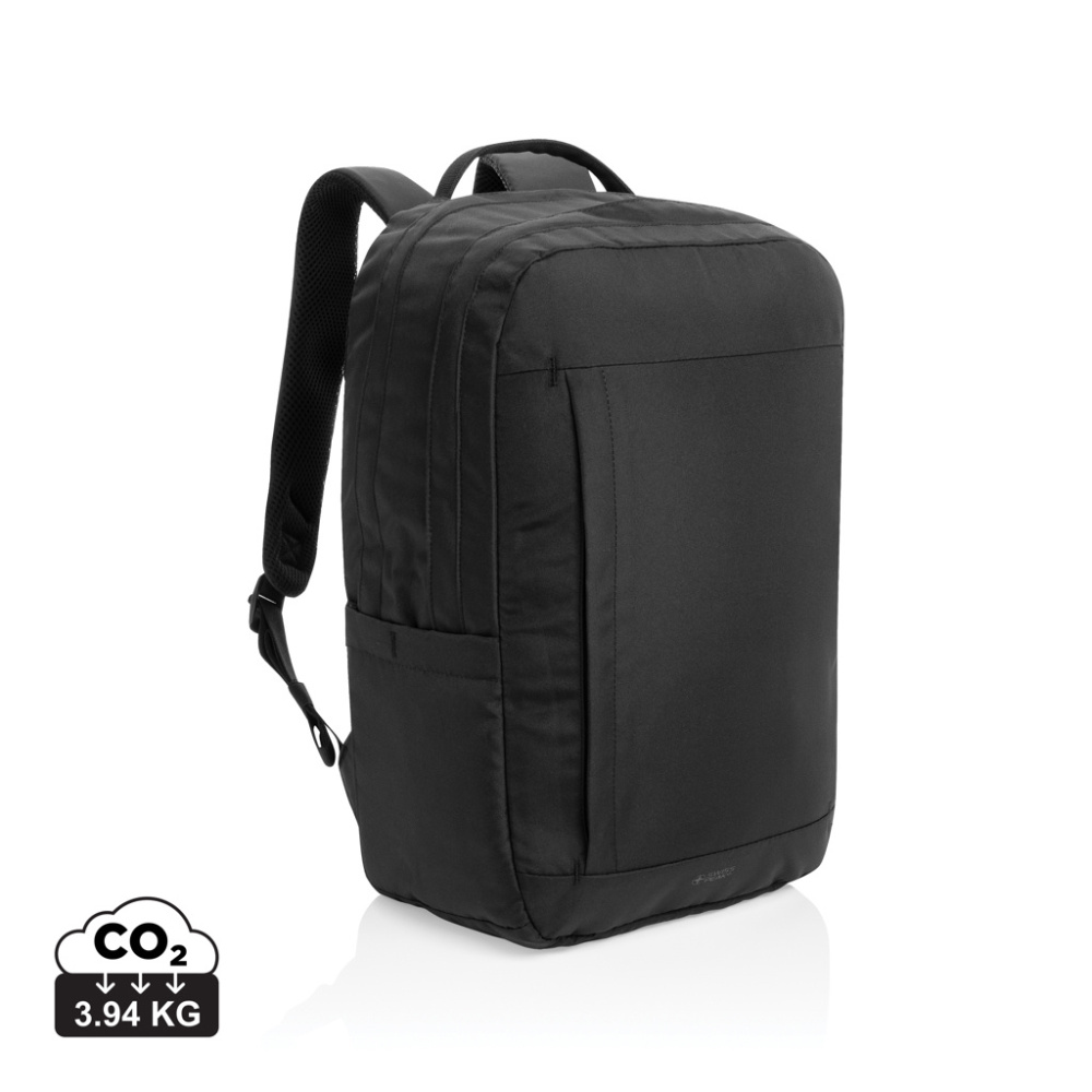 Logotrade promotional item image of: SP Aware™ RPET Edin 100% recycled 15.6 inch laptop backpack
