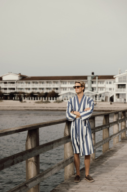 Logo trade promotional items image of: VINGA Ornos GRS hammam robe L/XL