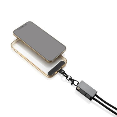Logotrade advertising products photo of: Terra RCS recycled PET phone cord with dual charge cable